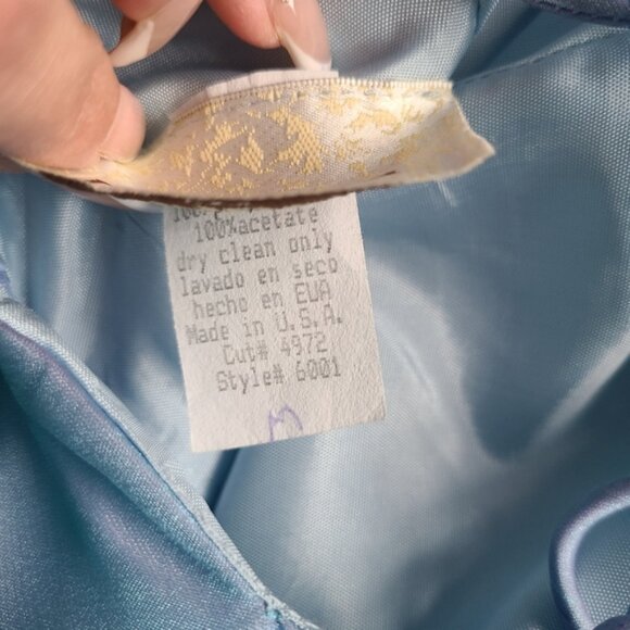 Youth Fancy Formal Dress Iridescent Blue Purple Fairy Mermaids Size Medium - Picture 9 of 11